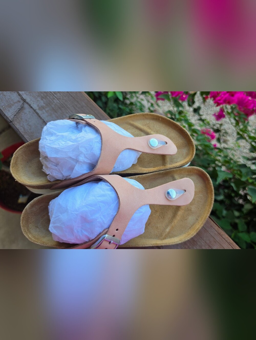 Papillio Birkenstock Gizeh Platform Sandals Blush Pink Size 38 - Picture 4 of 16